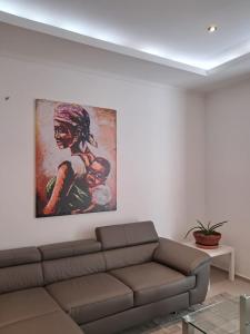 Posezení v ubytování Modern Apartment in Praia + 8 fotografií