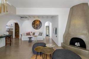 Lounge nebo bar v ubytování Venti Villa Naxos