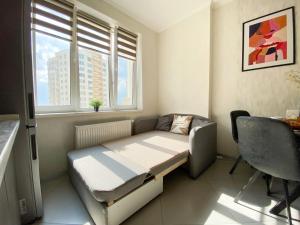 Χώρος καθιστικού στο Стильна і затишна, нова 1к кв ЖК Лісовий квартал