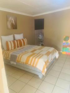 Ένα ή περισσότερα κρεβάτια σε δωμάτιο στο Great home