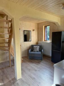 TV a/nebo společenská místnost v ubytování Domek z Widokiem Szklarska Poręba