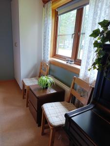 Χώρος καθιστικού στο Venjans Campings Vandrarhem