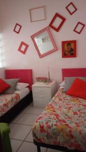 Postel nebo postele na pokoji v ubytování Maison Lubeba