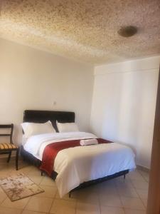 Postel nebo postele na pokoji v ubytování Kiambu Zone Heights