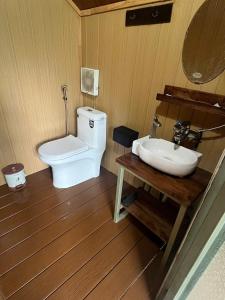 Koupelna v ubytování Peaceful Stream Homestay