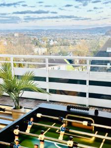 Μπαλκόνι ή βεράντα στο MOLA Apartments - Panoramablick, Balkon, 5 Pers, Bahnhofsnähe, Parkplatz