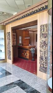 an entrance to a room with at Arijela - hiška v Čatežu 6-1 - Oaza sprostitve v Terme Čatež, 8250 Brežice, Slovenija in Brežice +24 photos