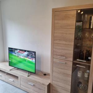 Et tv og/eller underholdning på Ferienwohnung Wiesengrund