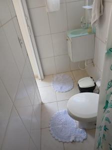 Koupelna v ubytování Chalé Maresias