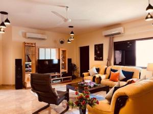 Χώρος καθιστικού στο Moon Guest House