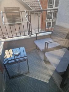 Balkón nebo terasa v ubytování Silver city studio