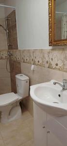 Koupelna v ubytování Ubytovanie Málika