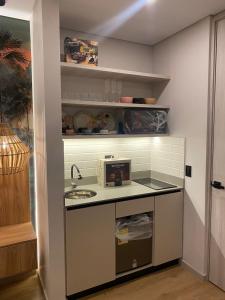 Η κουζίνα ή μικρή κουζίνα στο Hotel Ryo 74b Piso 7 Vip