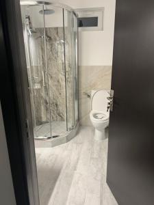 Een badkamer bij Casa Bogdan