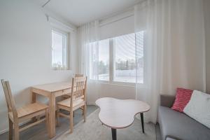 Posezení v ubytování Sisu Stay Studio Jetset Levi