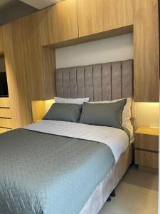 Postel nebo postele na pokoji v ubytování Moderno apartamento en North Point estudio 2