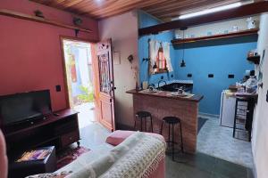 TV a/nebo společenská místnost v ubytování Casa em Atibaia - Bairro Loanda