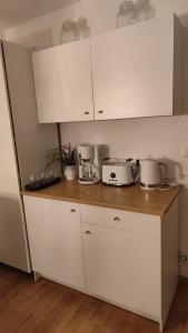 Η κουζίνα ή μικρή κουζίνα στο Ferienwohnung +2 φωτογραφίες