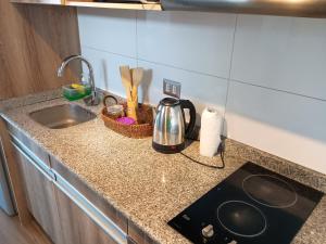 Kuchyň nebo kuchyňský kout v ubytování Departamento Barcelona con balcon + 2 fotografie