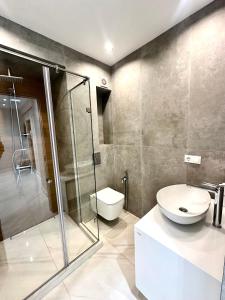 Koupelna v ubytování Opera House