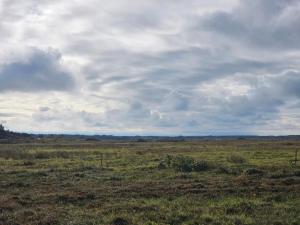 a large open field with a cloudy sky at Cozy Beach Cottage - By Traum Ferienwohnungen in Fjand Gårde