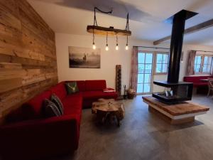 Χώρος καθιστικού στο Chalet Katschberg Panorama
