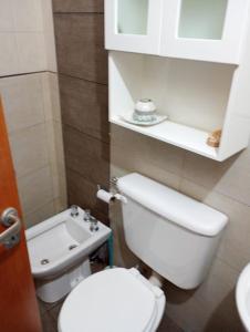 Koupelna v ubytování La Carolina Cabañas + 2 fotografie