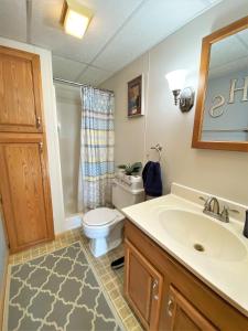 セント・イグナスにあるHazel Houseのトイレと洗面台のあるバスルーム +18枚の写真