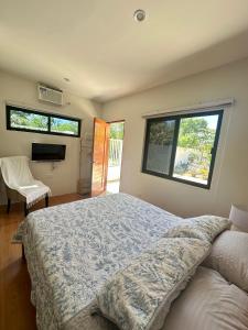 Ένα ή περισσότερα κρεβάτια σε δωμάτιο στο La Casa de Cueto Guesthouse