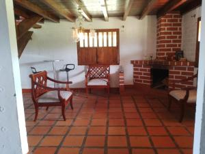 Posezení v ubytování Eco Hostal Arroyave