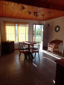 Posezení v ubytování Cabañas Tía Moca