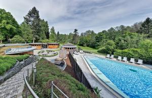Bazén v ubytování Santé Royale Hotel- & Gesundheitsresort Bad Brambach nebo v jeho okolí