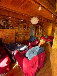 Postel nebo postele na pokoji v ubytování Domek w Lesie