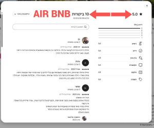 a screenshot of an airbnb website with a red arrow at King Solomon Villa in Wadi Keren