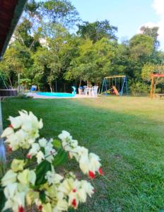 Πισίνα στο ή κοντά στο Sítio Recanto das Estrelas