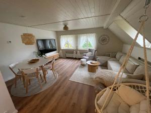 Χώρος καθιστικού στο Apartmán Josefská