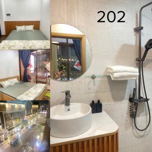 Koupelna v ubytování Nhà nghỉ Hoa Hồng Ocean Park 2