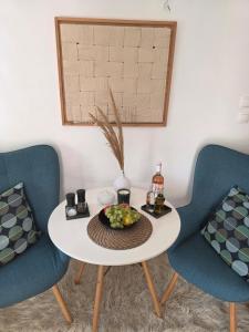 Posezení v ubytování Pelekanos Apartment