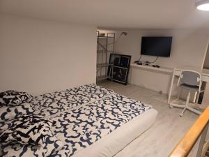 TV a/nebo společenská místnost v ubytování Apartman Stepa K3