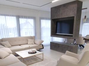 TV a/nebo společenská místnost v ubytování Modern Comfort for 6 Guests 3 Bedrooms Home near Colmar