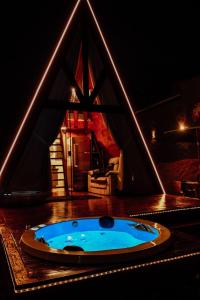 Bazén v ubytování Chalé mirante do Sol nebo v jeho okolí