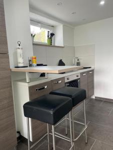 Η κουζίνα ή μικρή κουζίνα στο Hegau Loft +6 φωτογραφίες