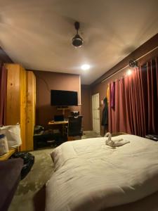 Ένα ή περισσότερα κρεβάτια σε δωμάτιο στο Nonion Apartmnt