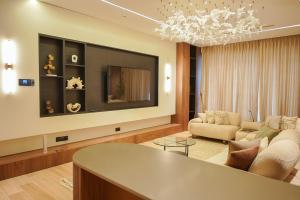 Χώρος καθιστικού στο Velvet Residence