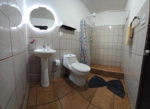 Koupelna v ubytování Cabinas Nasua Drake