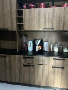 Køkken eller tekøkken på Casa para 4 pessoas próximo ao Hangar