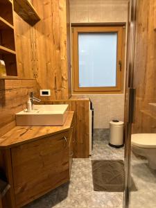 Koupelna v ubytování Ladin Apartment