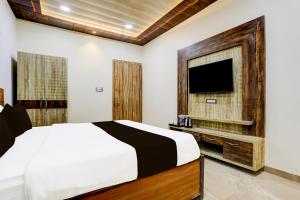 TV a/nebo společenská místnost v ubytování Hotel O Lax