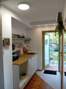 Η κουζίνα ή μικρή κουζίνα στο Bükkös Bird Apartman