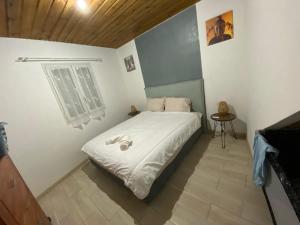 Postel nebo postele na pokoji v ubytování Villa bienvenue